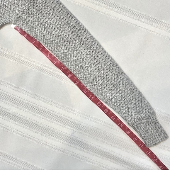 Madewell Sweater Cotton Blend Chronicle Texture Pullover LS Hi Lo Hem Sz XS‎ EUC - Picture 9 of 11